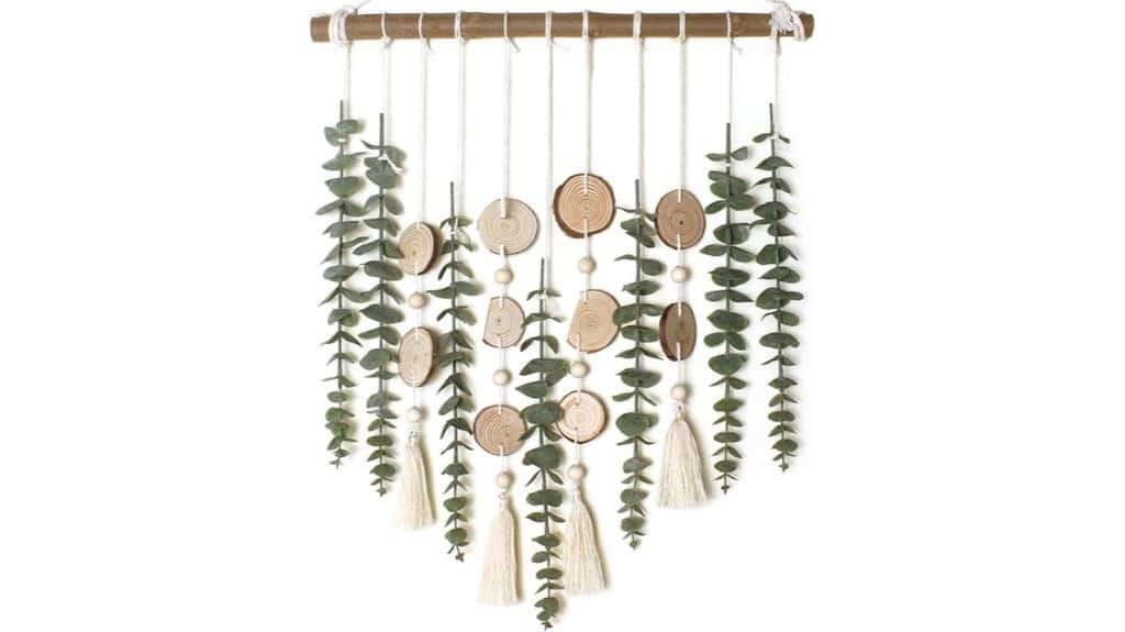 artificial eucalyptus wall decor