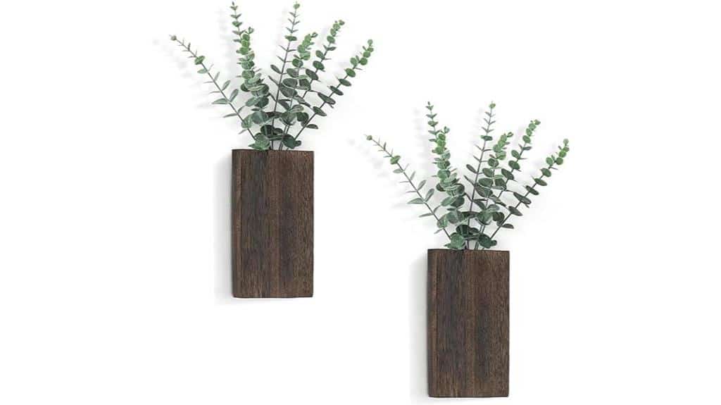 artificial eucalyptus wall planter