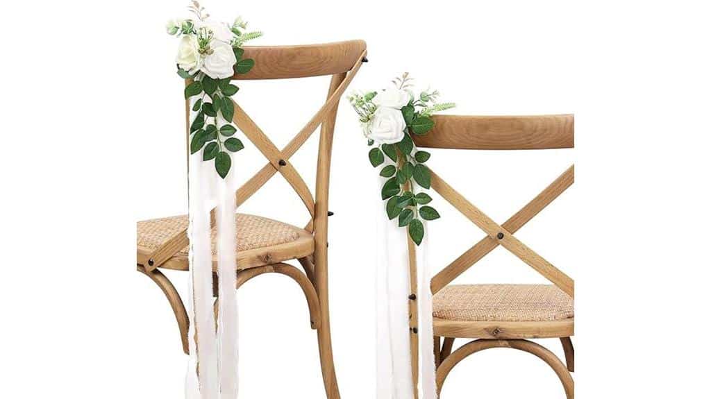 artificial floral aisle decor