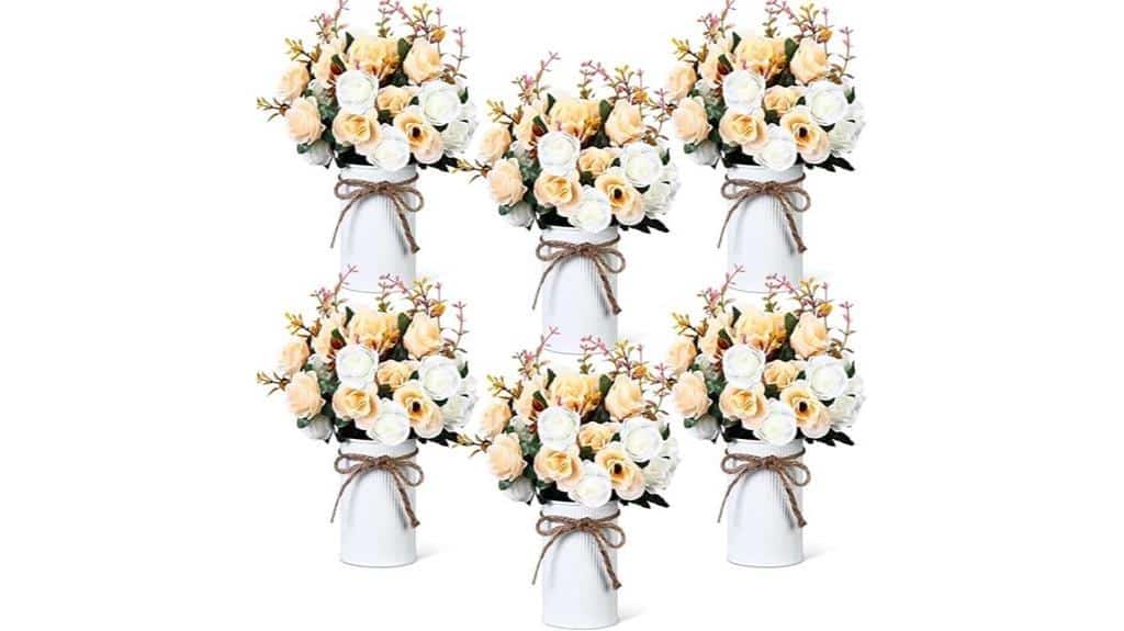 artificial rose centerpiece decor