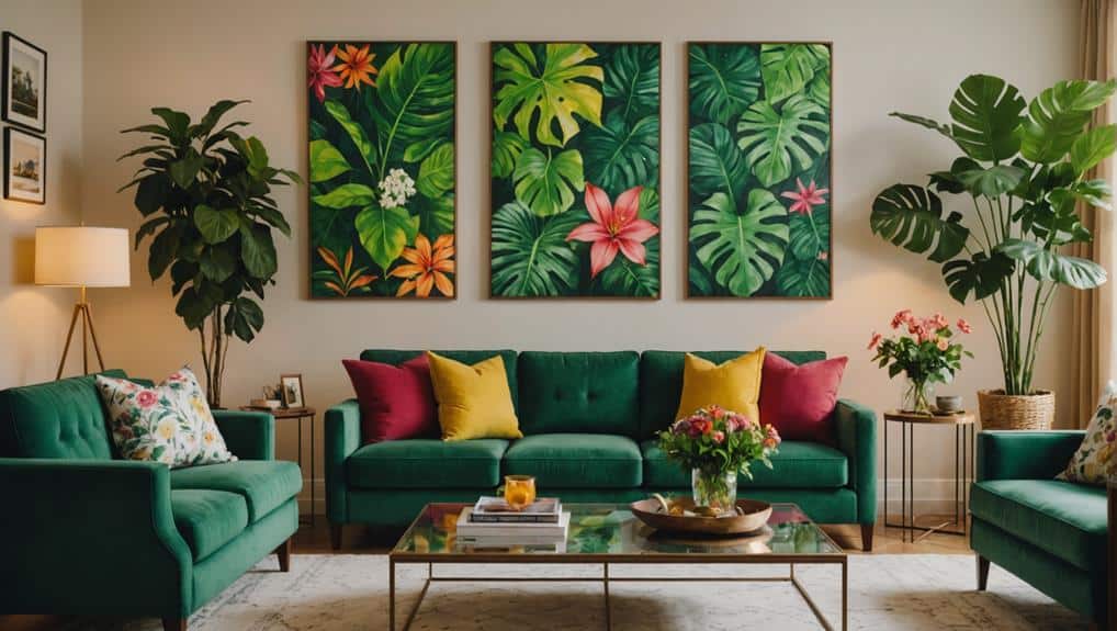 botanical art enhances decor