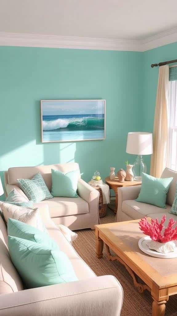 coastal inspired color scheme