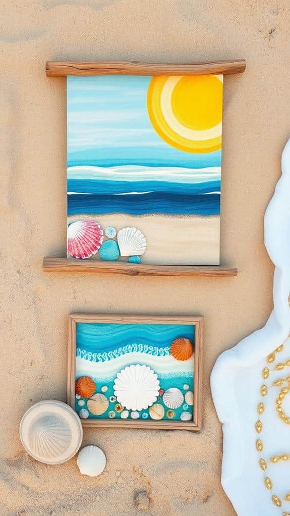 coastal themed artistic creations