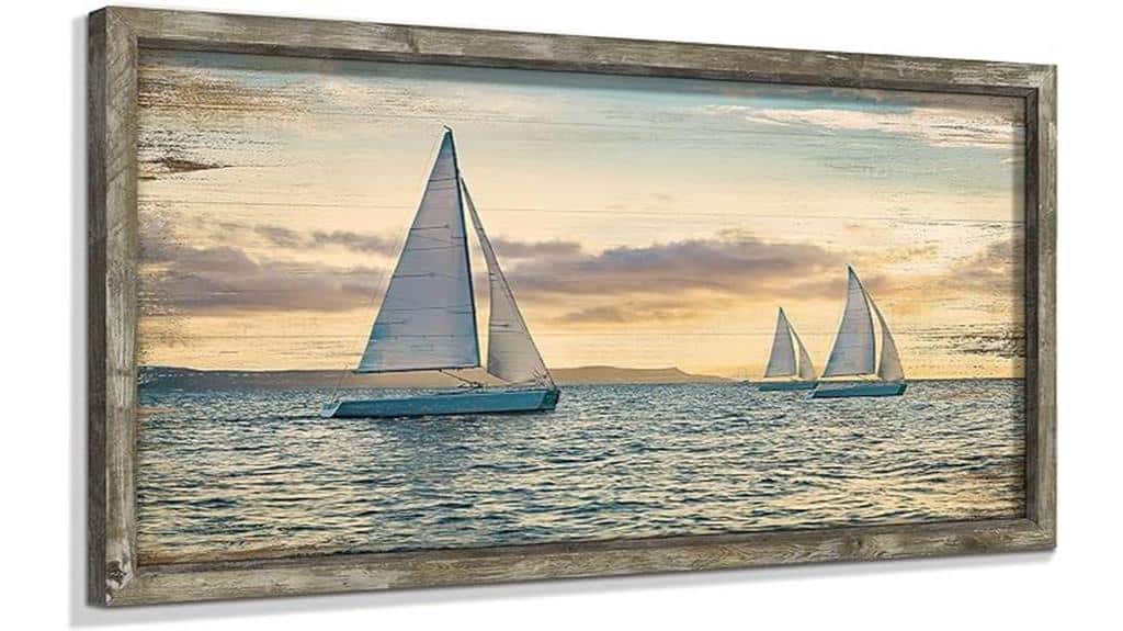 coastal wooden wall art