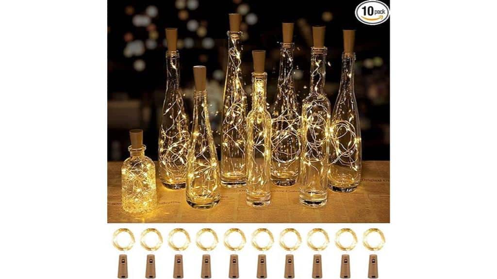 cork wine bottle lights