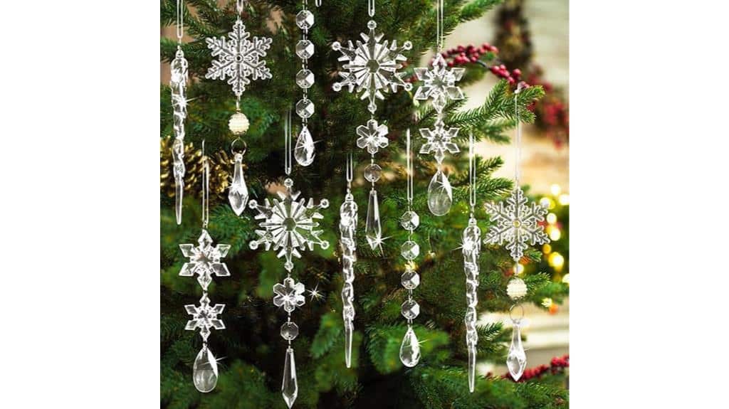 crystal christmas tree ornaments