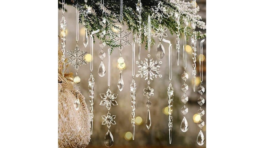 crystal ornaments for christmas