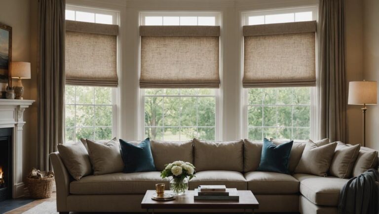 custom bay window shades