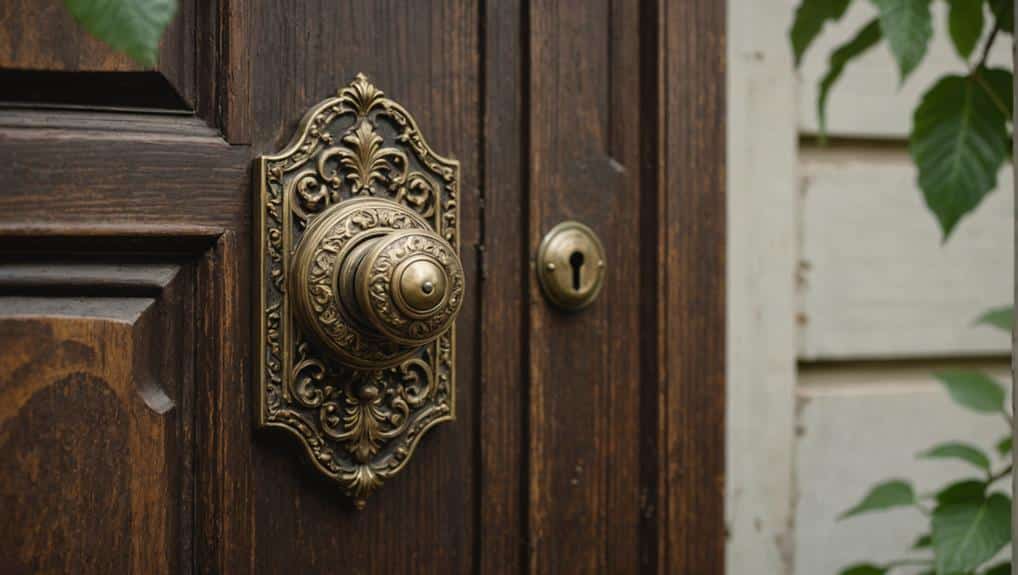 elegant vintage brass accents