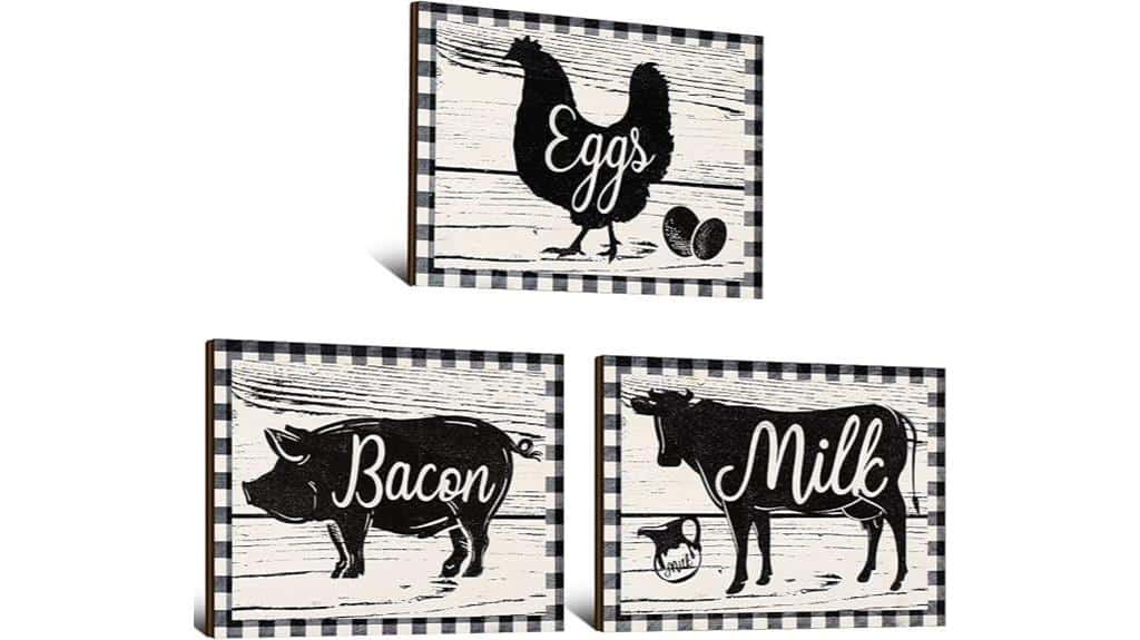 farmhouse animal kitchen decor