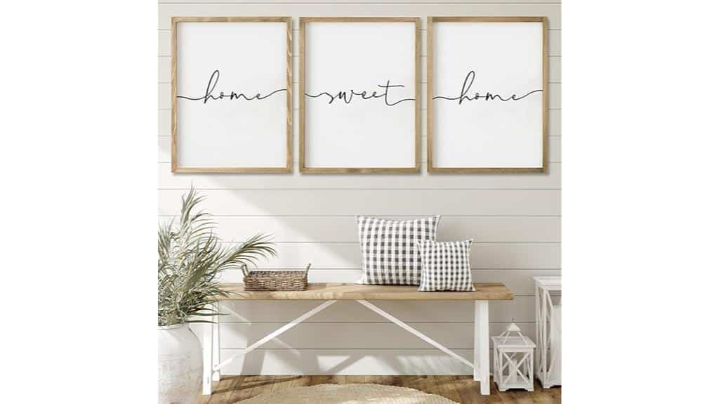 farmhouse home sign set