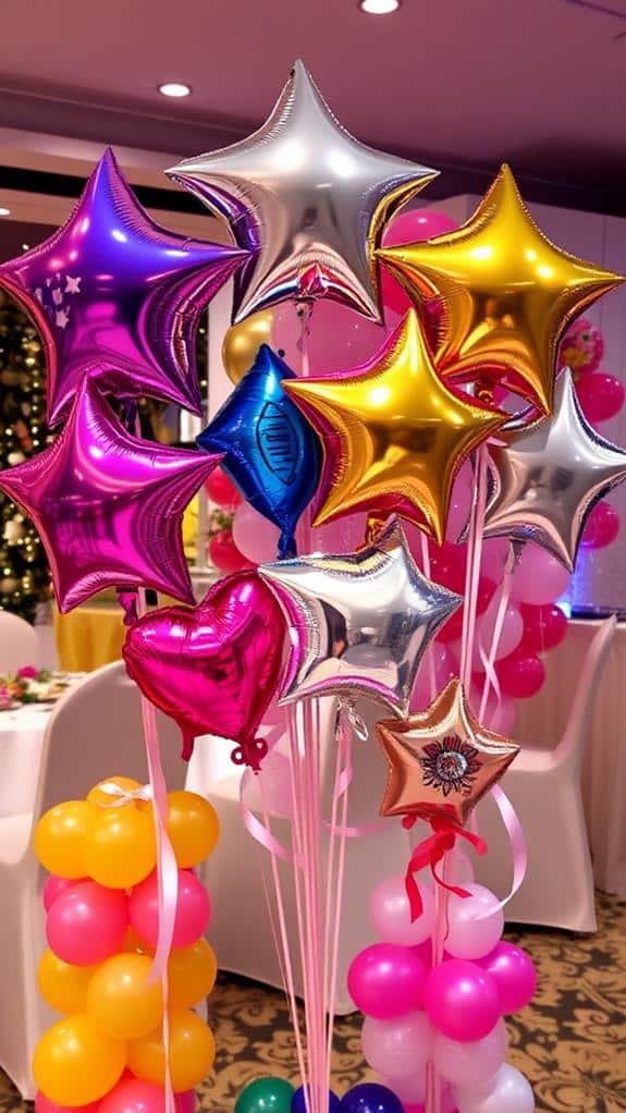 festive balloon arrangements available