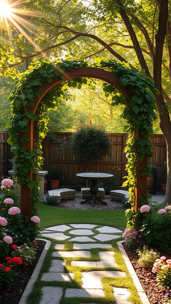 garden arches and pergolas