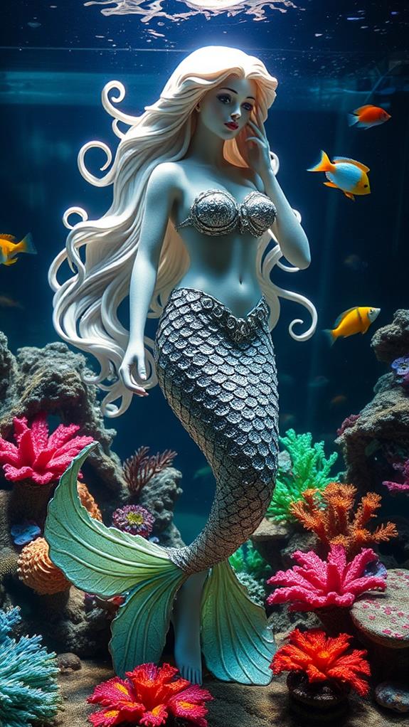 graceful underwater art creations