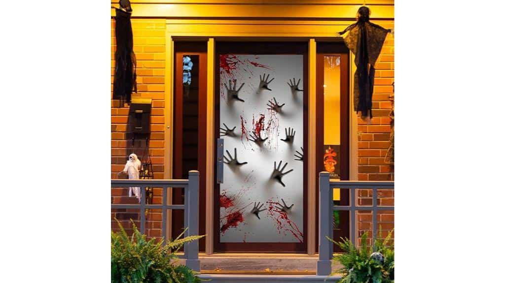 halloween window door decoration