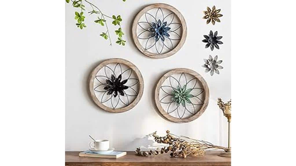 interchangeable floral wall decor