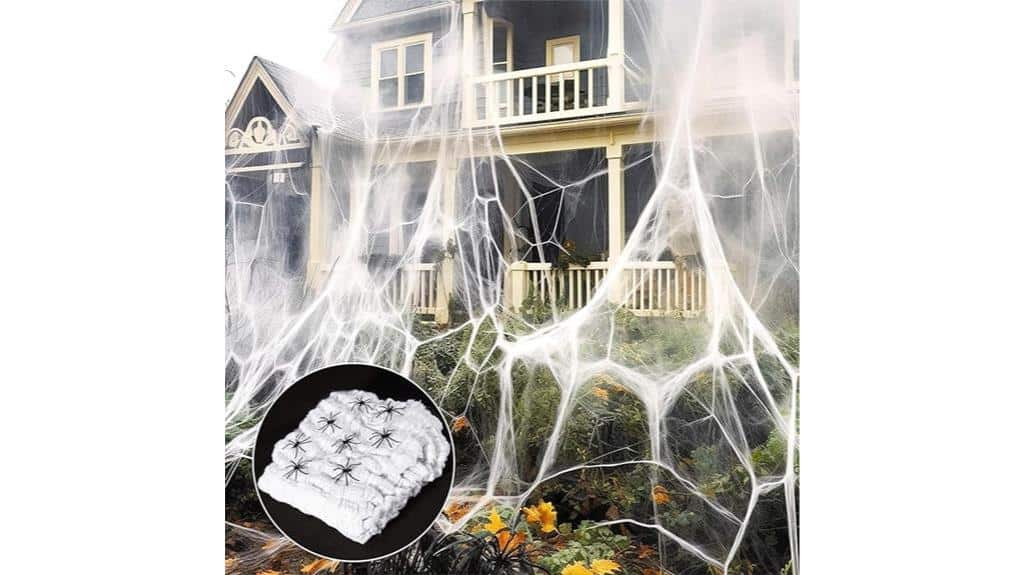 large halloween spider webs