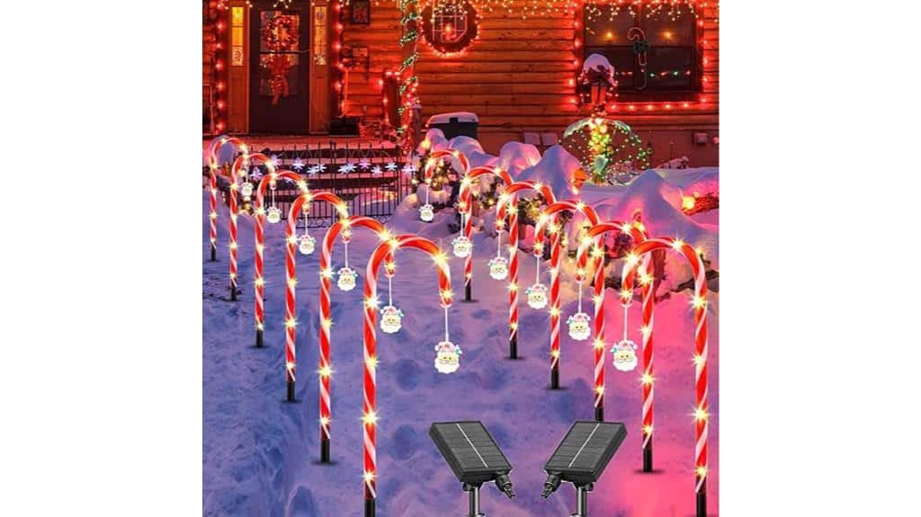 led christmas candy canes