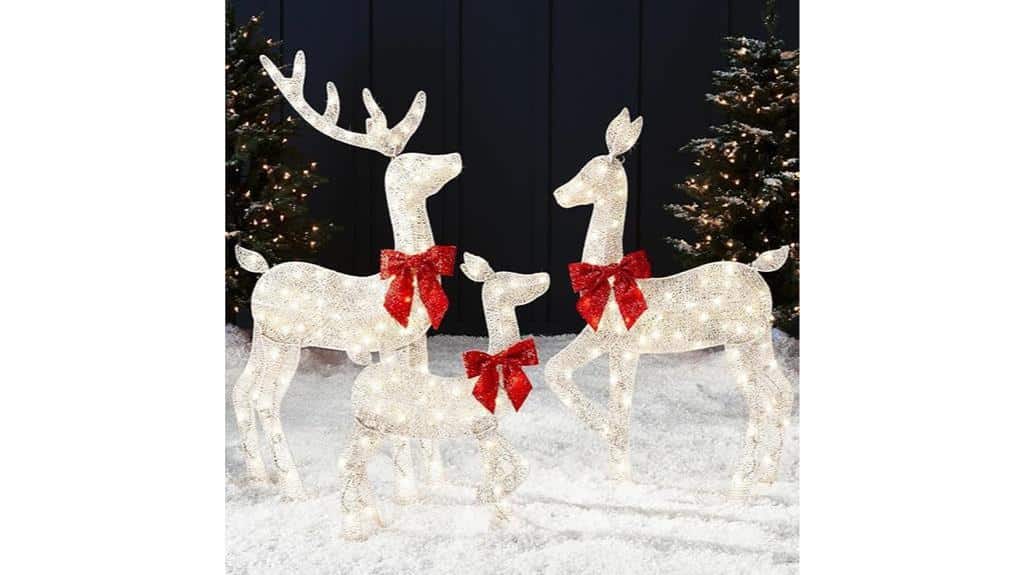 led christmas deer family