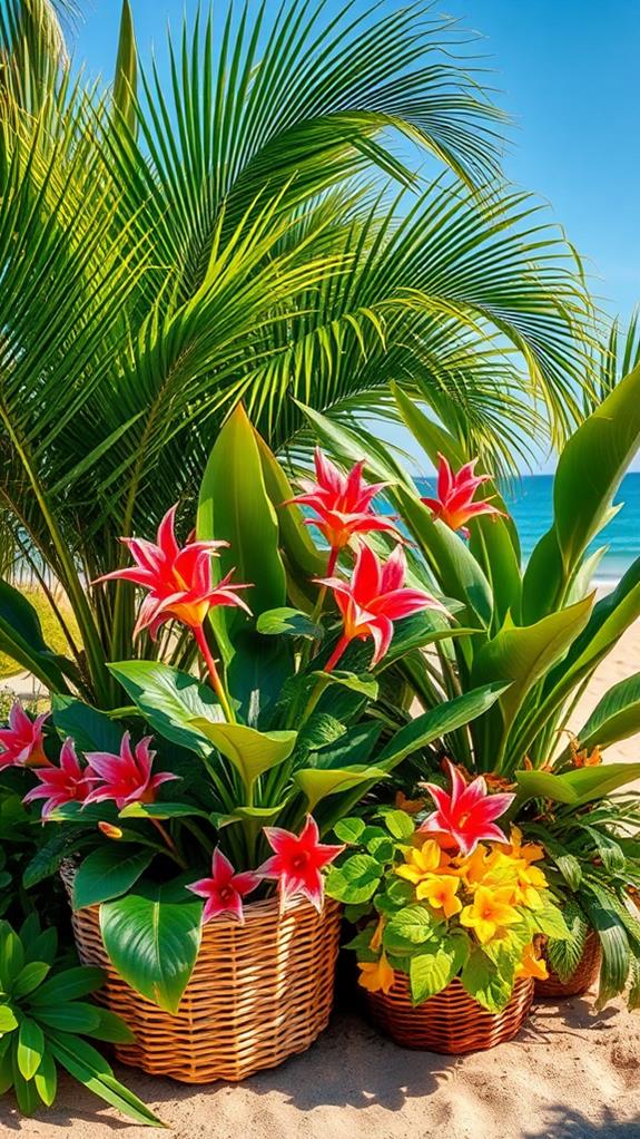 lush vibrant tropical foliage