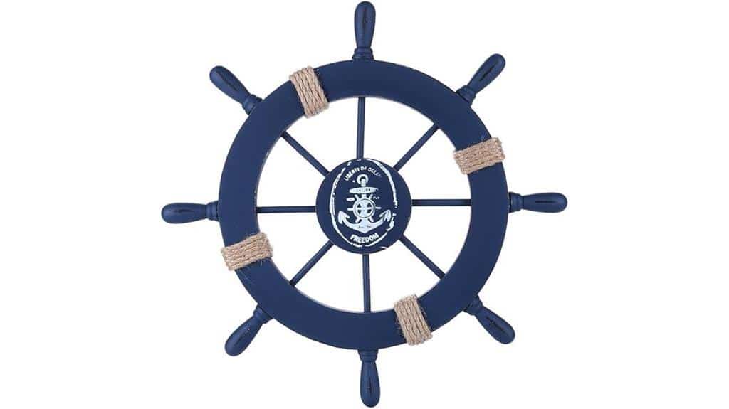 nautical beach themed wooden decor