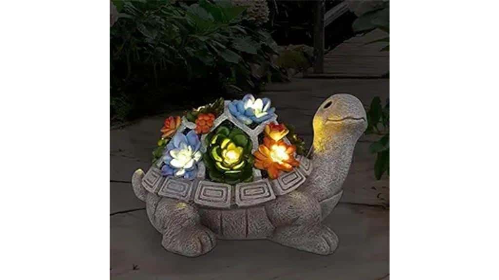 outdoor led turtle statue