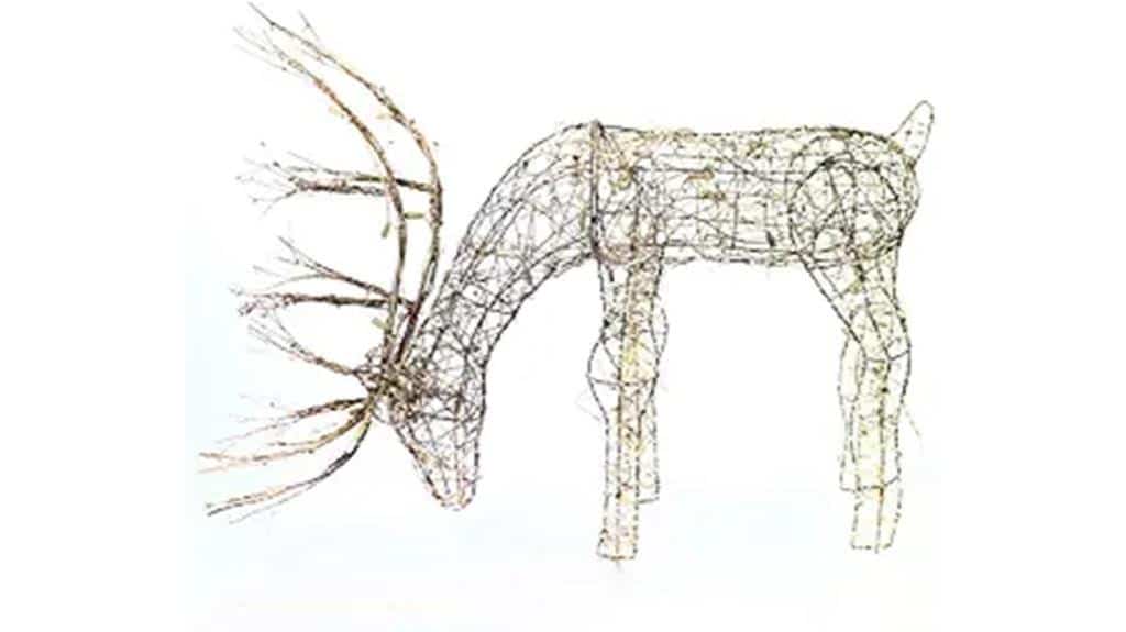 outdoor rattan reindeer decoration