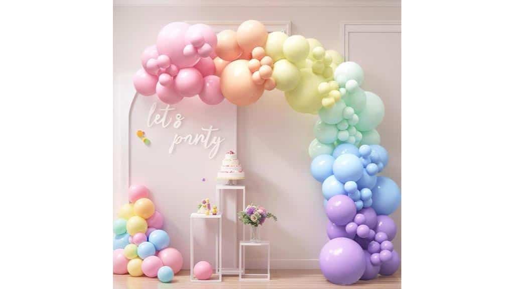 pastel balloon arch kit