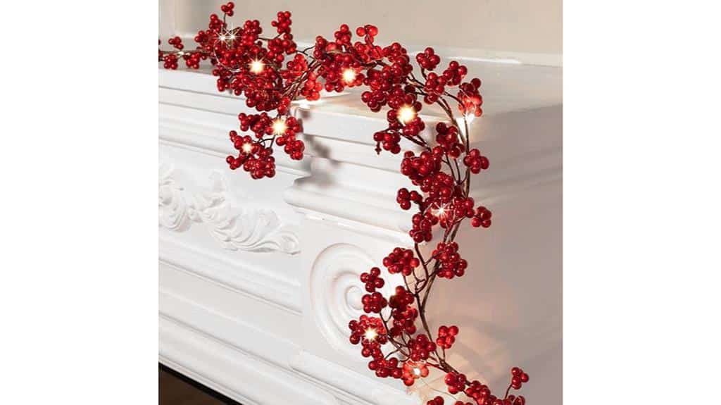 red berry string garland