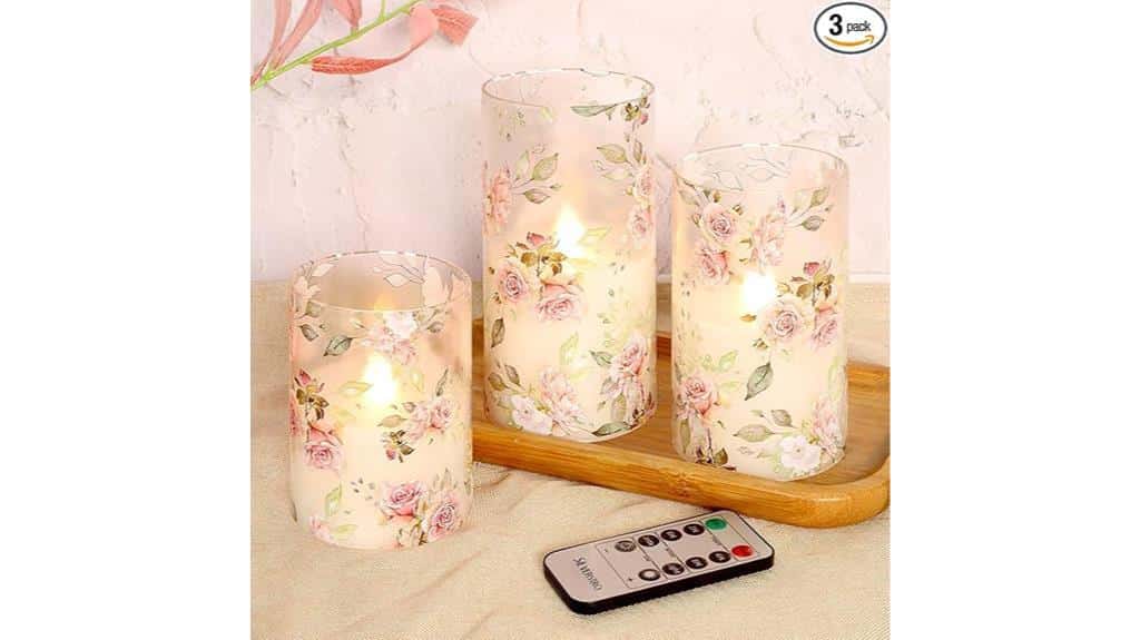 remote controlled flameless candle set