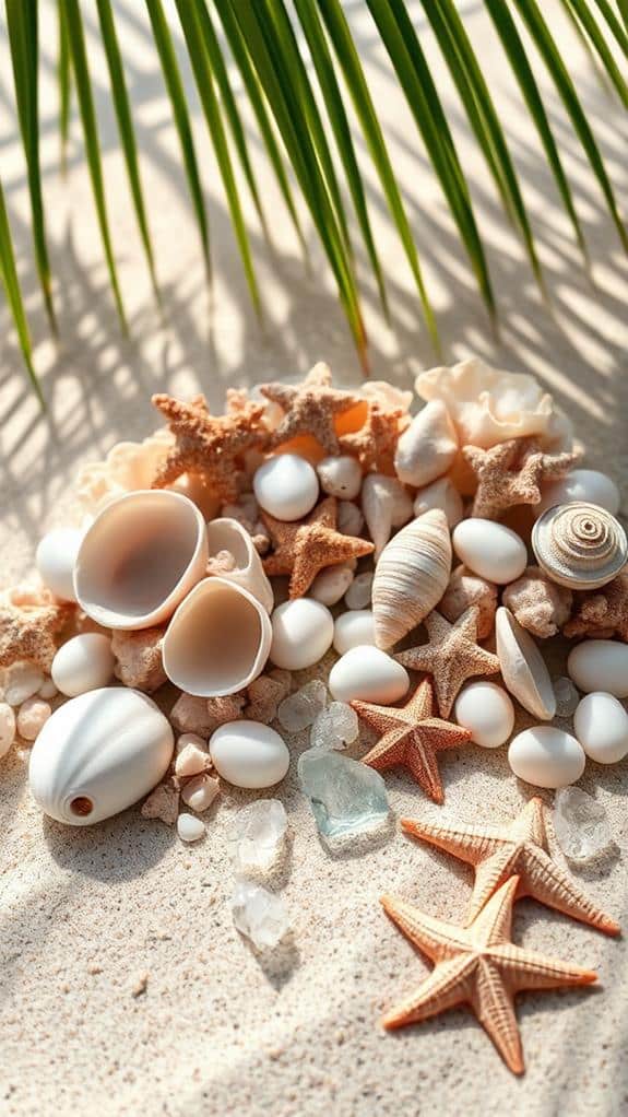 seashells and coral artistry