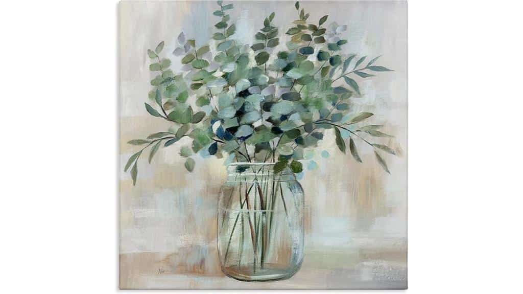 soothing eucalyptus flower artwork