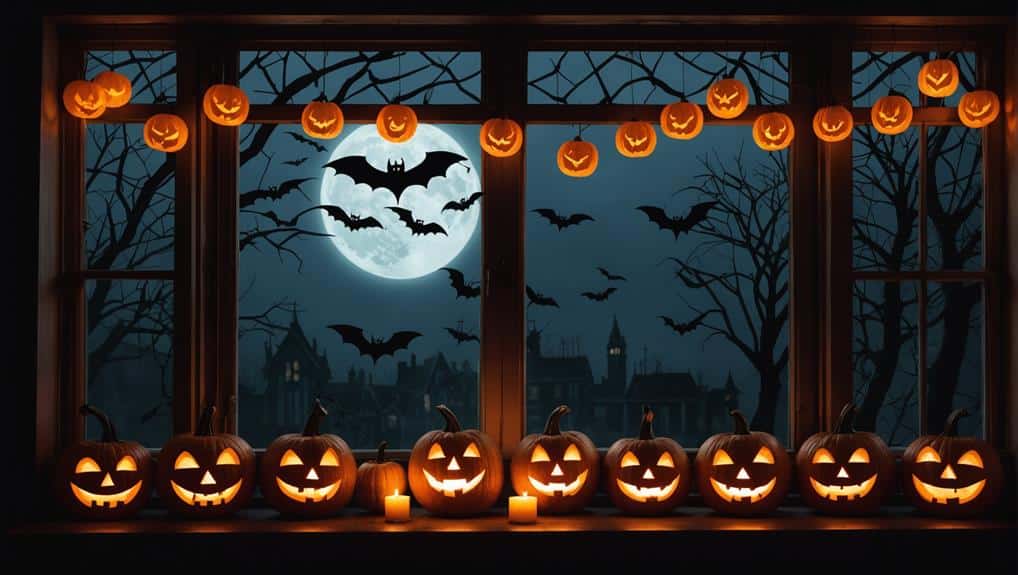 spooktacular halloween window decor