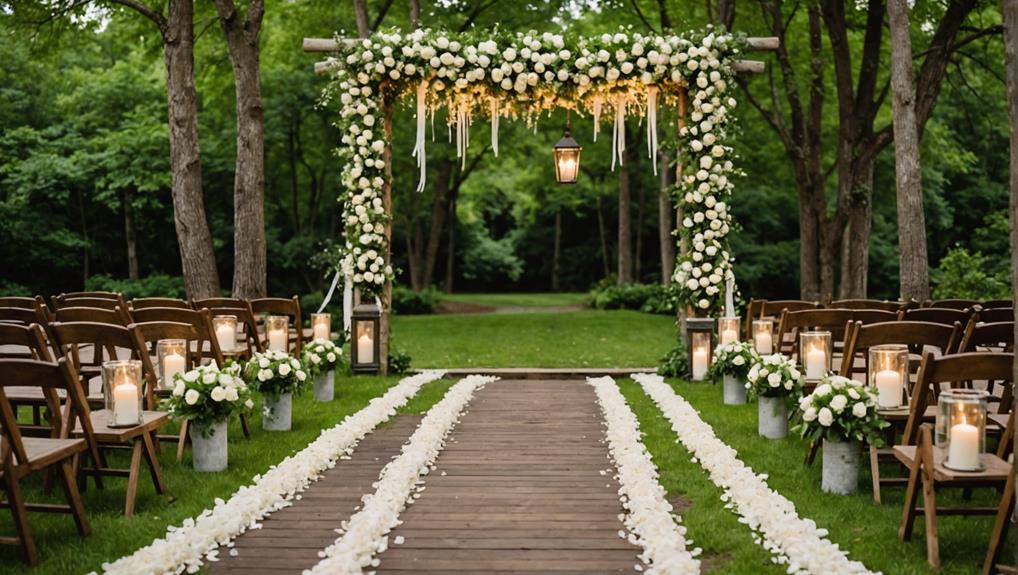 stunning wedding aisle decor