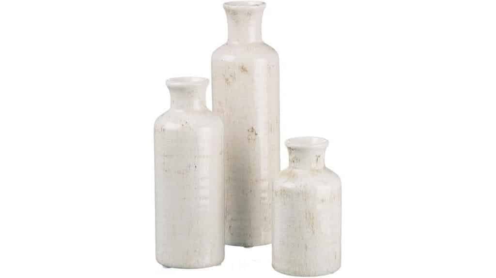 sullivans white vase set 1