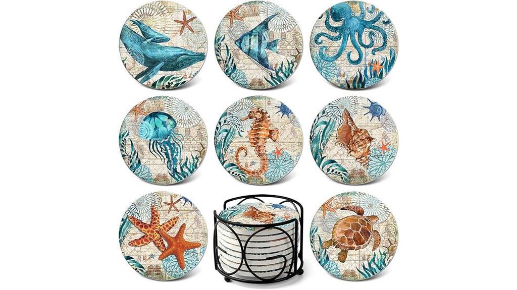 teivio sea coasters set