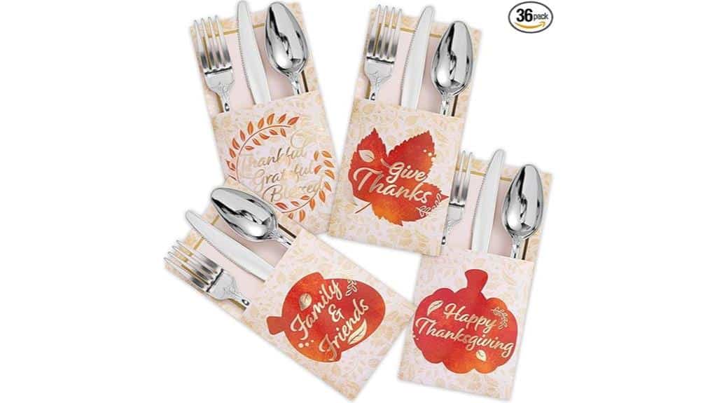 thanksgiving turkey cutlery holders