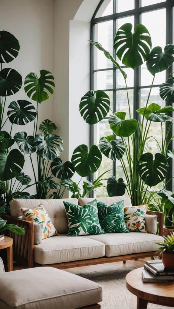 tropical plant home decor