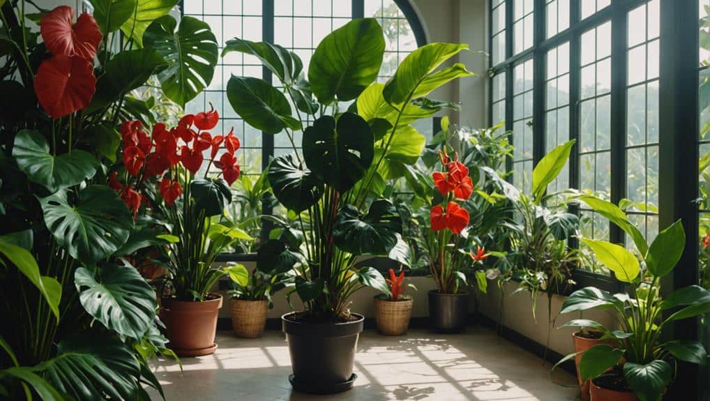 tropical plants enhance indoor spaces