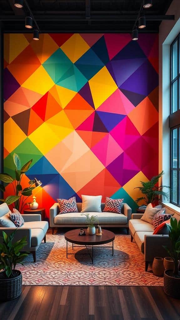 vibrant artistic wall designs