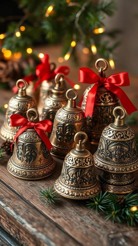 antique christmas bell decorations