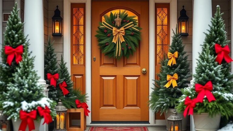 charming christmas door decor