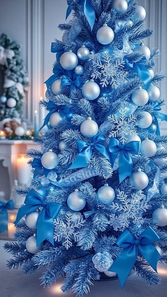 chic sapphire holiday decoration