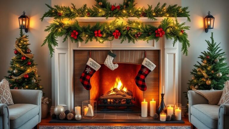 christmas fireplace decoration ideas