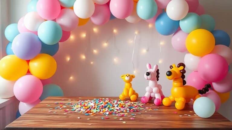 creative balloon birthday decor