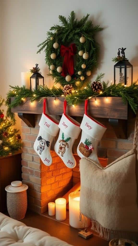 custom holiday stocking arrangements