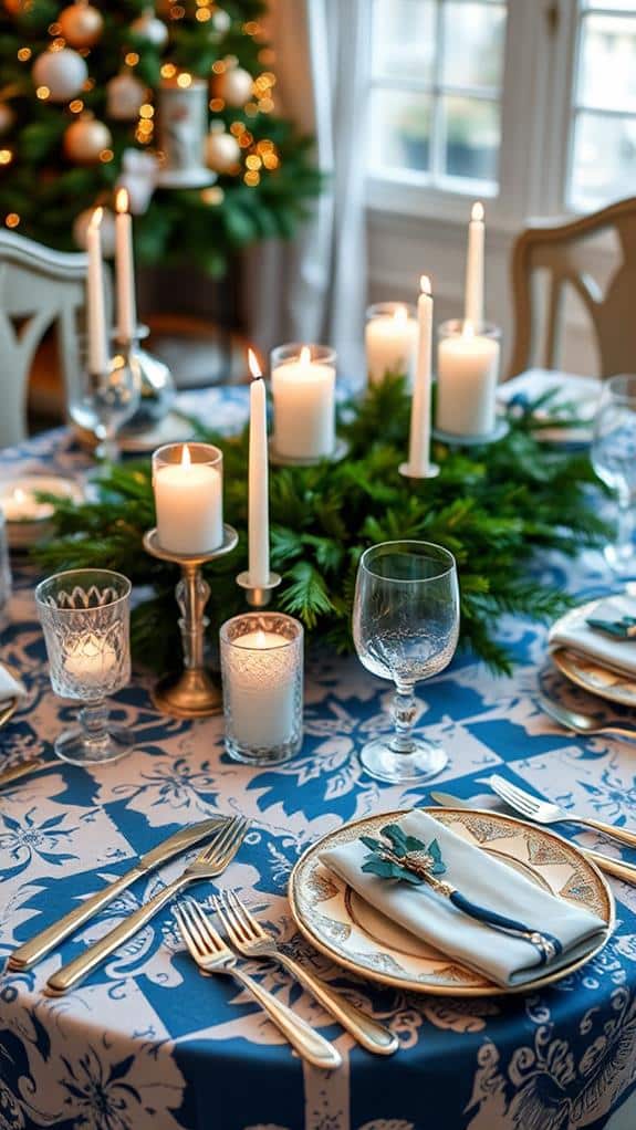 elegant holiday dining decor