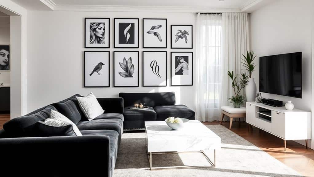 elegant monochrome home decor