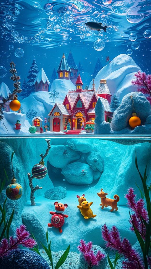 festive aquatic backdrops collection