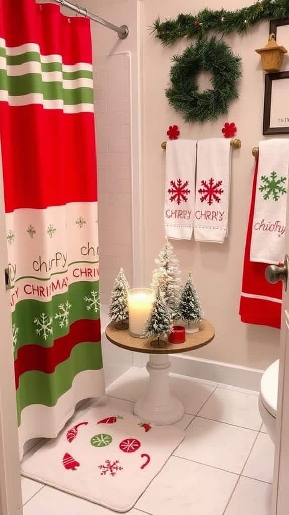 festive bath decor items